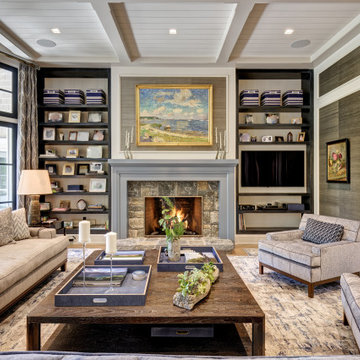 Transitional Living Room