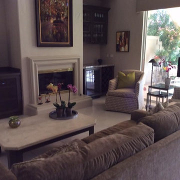 Transitional living room