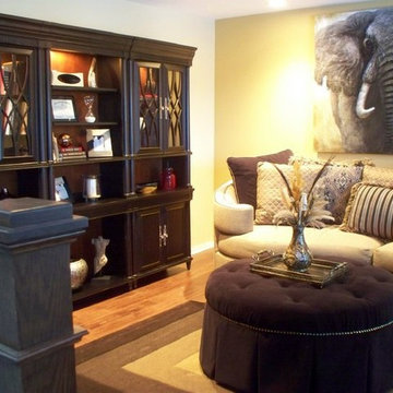 Transitional Living room in Cascade, MI