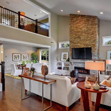 Transitional Living Room