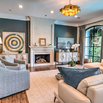 Transitional Style Family Room