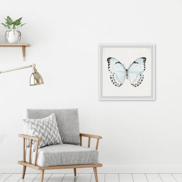 "Translucent Blue Wings III" Framed Painting Print