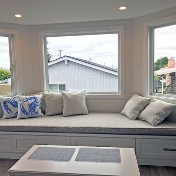 Trapezoid bay window seat cushion a stunner