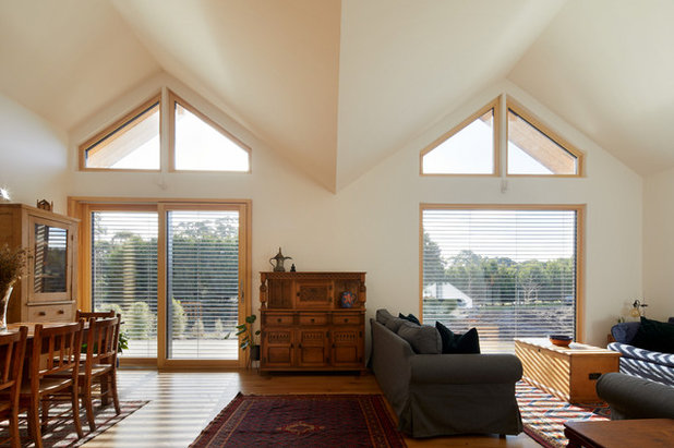 Scandinavian Living Room by Craftsmen Quality Builders