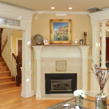 Trim on doorways, fireplaces and more