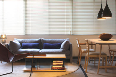 Trendy living room photo in Tokyo Suburbs