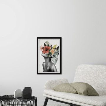 "Tropical Bloom" Framed Painting Print