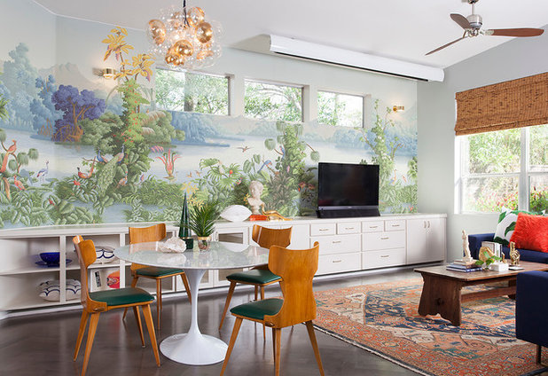 Eclectic Living Room by Maureen Stevens Design
