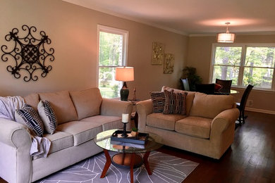 Living room - transitional living room idea in Atlanta