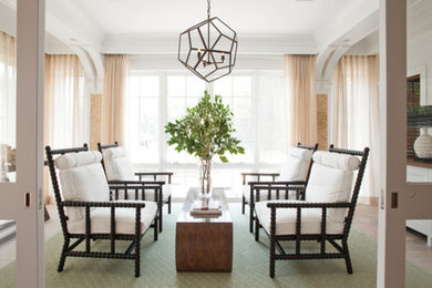 Living room - transitional living room idea in New York