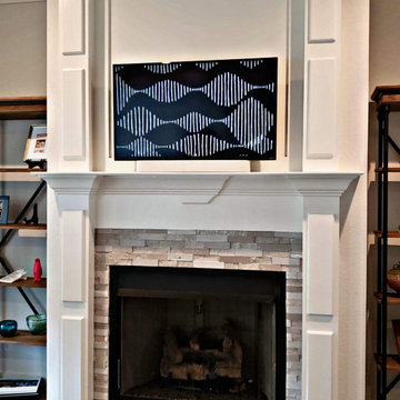 TV Mount Above Fireplace, Hardwired