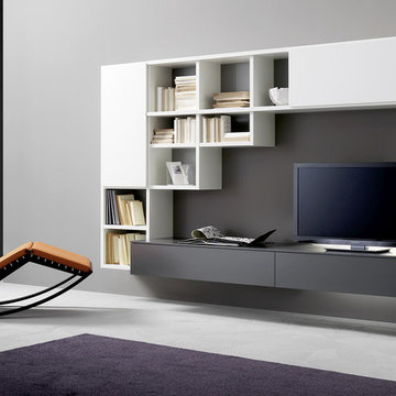 TV Unit And Bookcase, Sangiacomo Italy