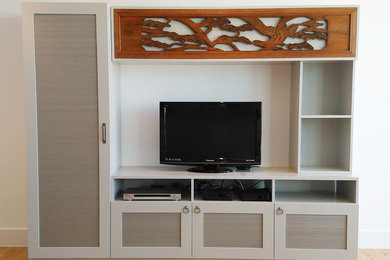TV Unit with Japanese Antique