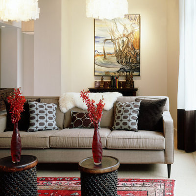 Eclectic Living Room by Andrea Schumacher Interiors