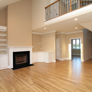 Two Story Living Room with Overlook