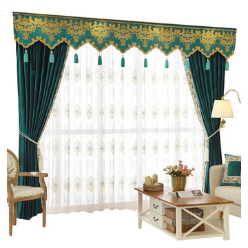 Twynam Plain Custom Made Velvet Valance Curtains