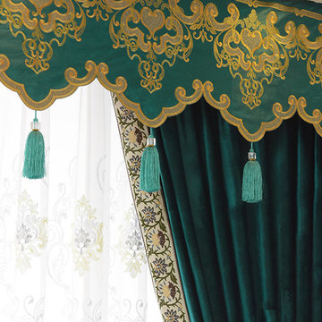 Twynam Plain Custom Made Velvet Valance Curtains