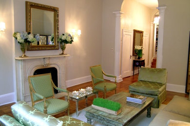Elegant living room photo in New York