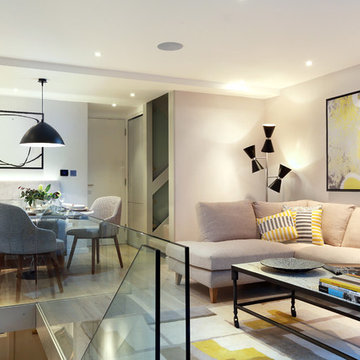 UGF contemporary tonal living room