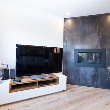 Ultra-Modern Living and Powder Room