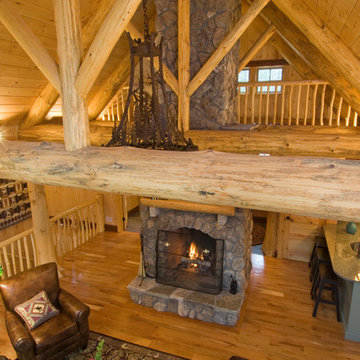 Unique Hybrid of Conventional, Timber and Log Framed Home