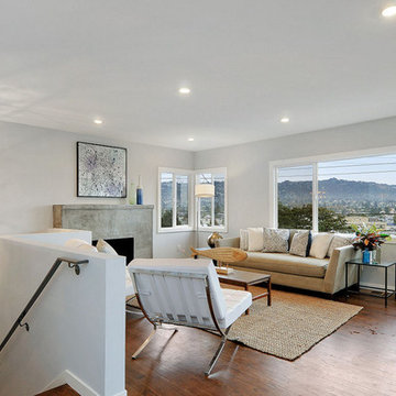 Upstairs Transitional Living Room-Loft Style