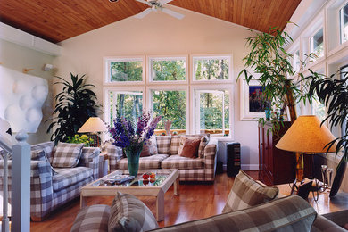 Living room - craftsman living room idea in Other