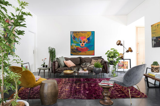 Eclectic Living Room by Reside Studio