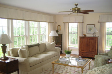Inspiration for a transitional living room remodel in Philadelphia