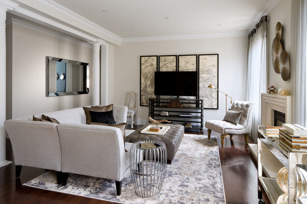Transitional Living Room by Toronto Interior Design Group