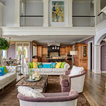 Vaulted Ceiling in Great Room with View to Kitchen