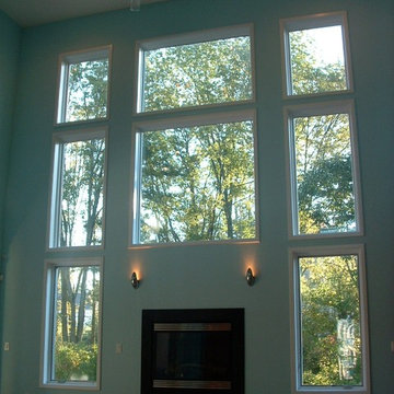 Vaulted Rooms With Window Film Application