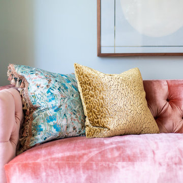 Velvet Pink Sofa