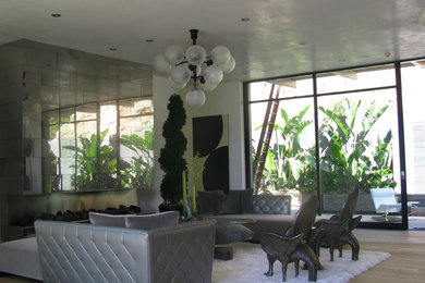 This is an example of a modern living room in Los Angeles.