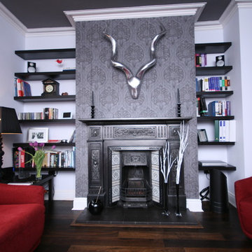 Victorian cast iron fireplace for lounge