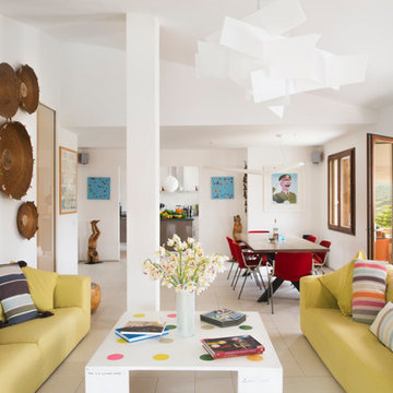 Villa Beach Retreat Eclectic Living Room