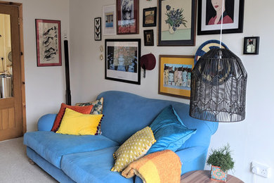 Photo of an eclectic living room in Other.