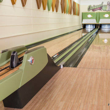 Vintage 1950s Equipment Restored for Retro Home Bowling Alley