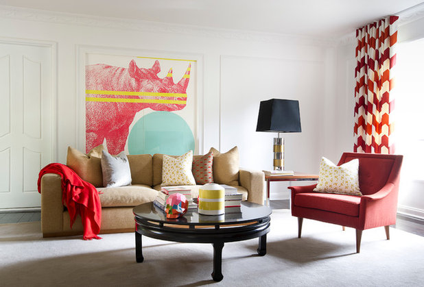 Eclectic Living Room by Brett Mickan Interior Design