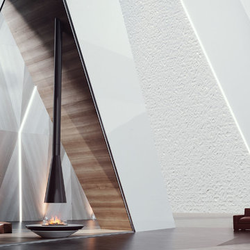 VITA Fireplaces MYSTIQUE | Suspended Fireplace
