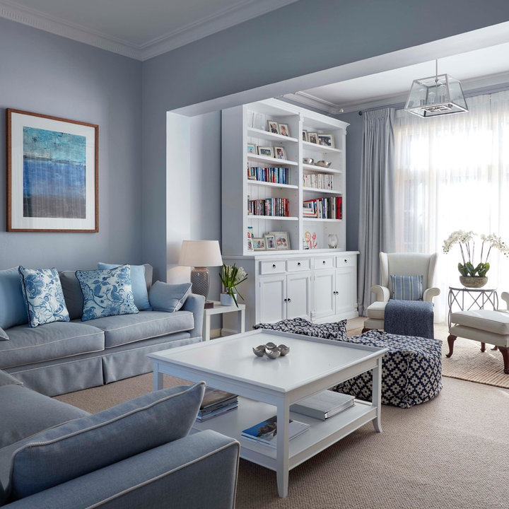 75 Beautiful Hampton Lounge Room Home Design Ideas & Designs | Houzz AU