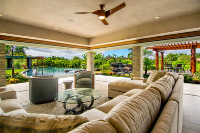 Living room - living room idea in Hawaii