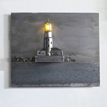 Wall Art-Harbor Lighthouse