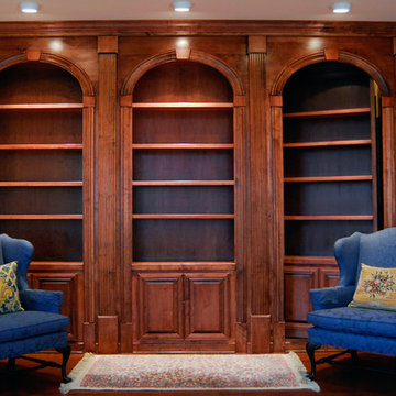 Wall of Bookcases with Secret Passageway