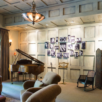 Wall Paneling in Music Room