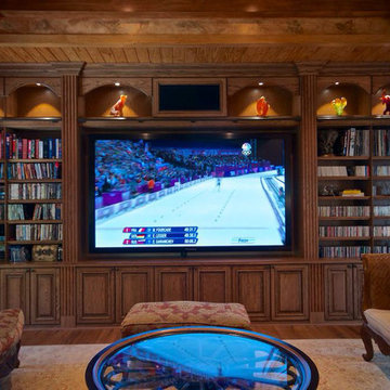Wall-to-Wall Wood Entertainment Center