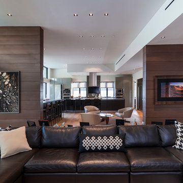 Wallace Ridge Beverly Hills modern home living room detail