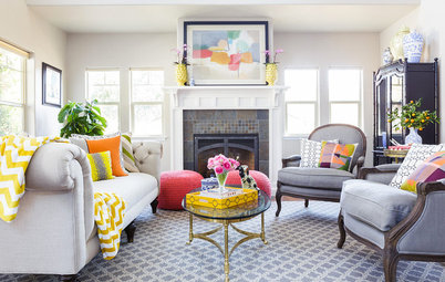 Room of the Day: Color Cheers Up a California Living Room