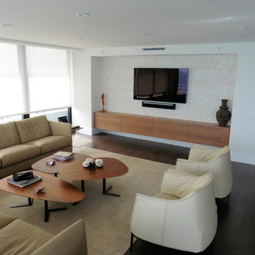 Warm Contemporary Living Room