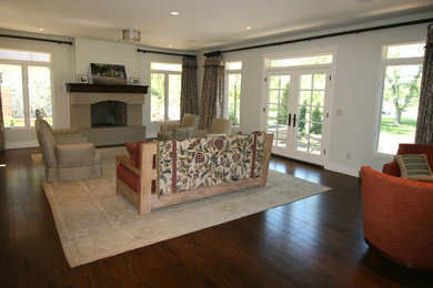 This is an example of a midcentury living room in Denver.